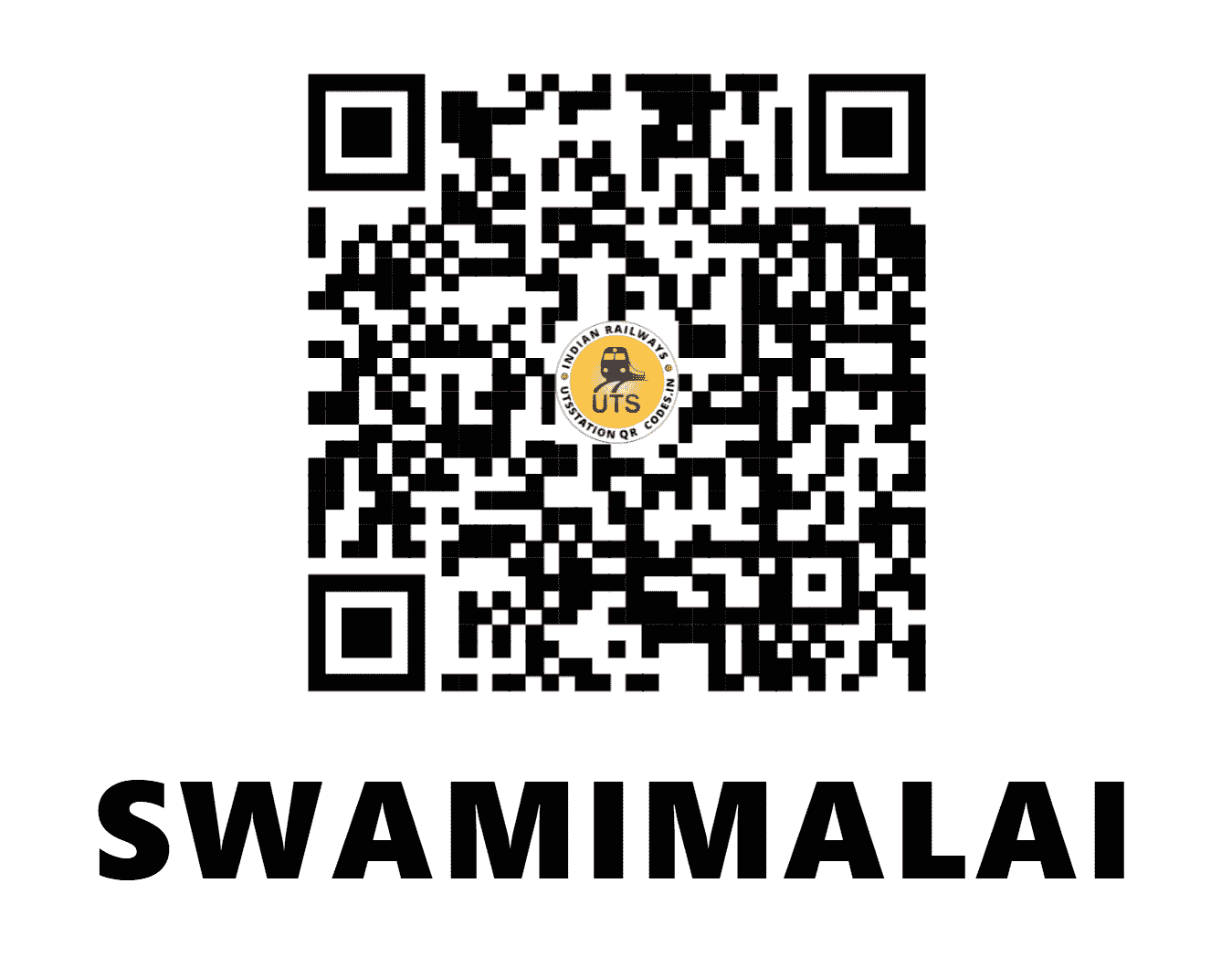 UTS QR Code for SWAMIMALAI - SWI (SR - TAMIL NADU)